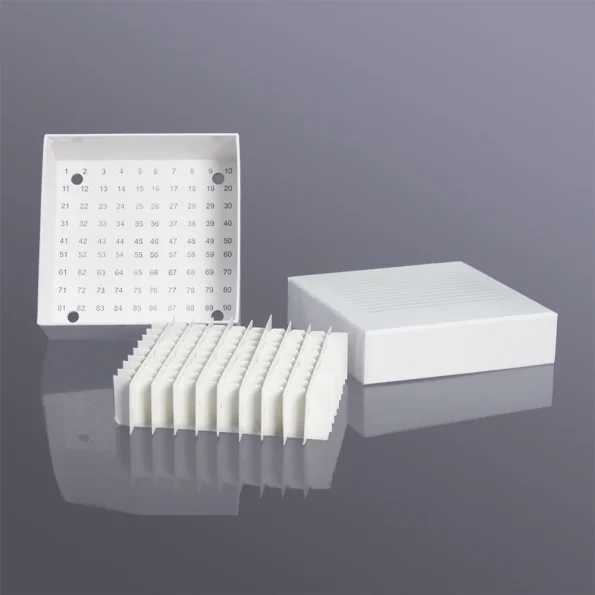 Laboratory Paper Cryotube Storage Box 100 Hole Paper Cryotube Box (with Drain Hole) for Cryo Freeze Tube