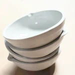 Laboratory Use 40ml-5000ml Chemistry Thickened Porcelain Round Bottom 82mm 90mm 100mm Ceramic Evaporating Dish With Pouring Lip