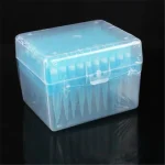 Laboratory With Filter Sterile 1000ul 1ml Pipette Tips in Sealed in 100 Well Box