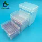Laboratory With Filter Sterile 1000ul 1ml Pipette Tips in Sealed in 100 Well Box