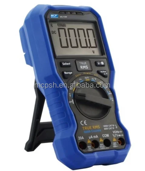 MCP MC216 DIGITAL AC DC TRUE RMS CLAMP METER RESISTANCE CAPACITANCE FREQUENCY TEMPERATURE