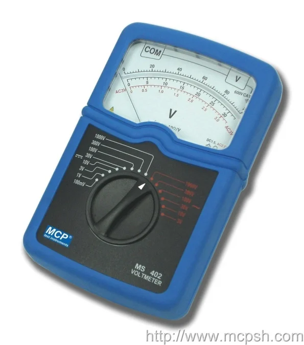 MCP MS405 - Wattmetre Analogique Power Meter Analog Current Meter Voltmeter Galvanometer