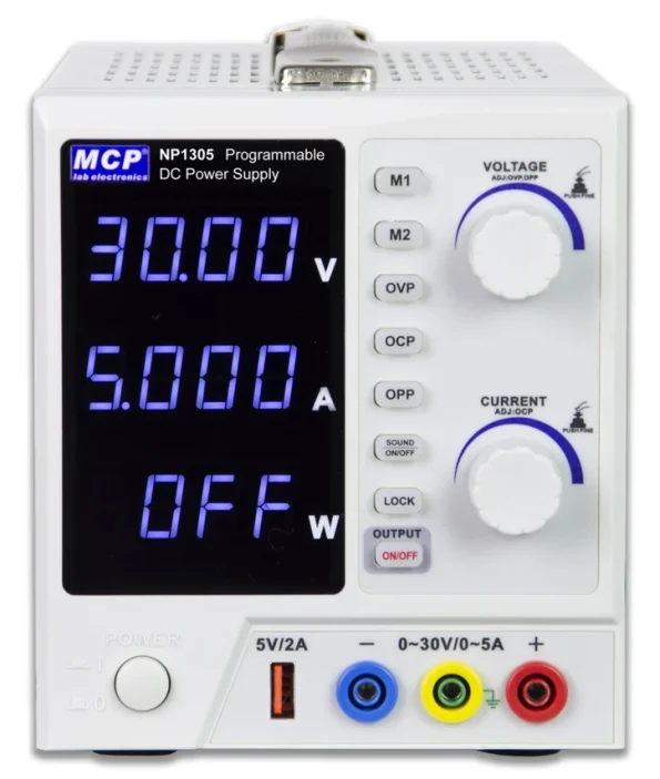 MCP NP4305 MULTI OUTPUT PROGRAMMABLE LABORATORY ADJUSTABLE DC POWER SUPPLY 30V3A 30V5A