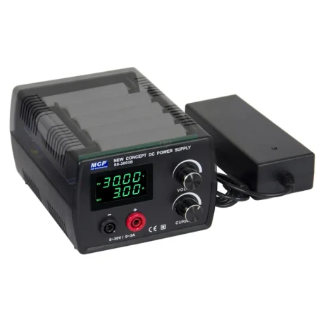 MCP S8-3003S8-1203 LABORATORY NEW CONCEPT DC POWER SUPPLY with Battery 30V1A12V3A AC12V2A