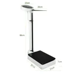 Mechanical Height Weight Scale Physician Body Scale with Height Rod Medical Clinic Hospital Mechanical Weight Measuring Scale