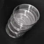 Medical Chemical Laboratory Plastic PS 60mm 55mm EO Sterilize Transparent Bacterial Tissue Cell Culture Petri Dish With 3 Vents