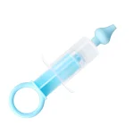 Medical Grade Portable Baby Nose Clean Soft Head Manual Syringe Cleaner Needle Type Infant Nasal Aspirator for Mucus Snot Wash