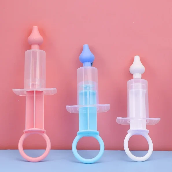 Medical Grade Portable Baby Nose Clean Soft Head Manual Syringe Cleaner Needle Type Infant Nasal Aspirator for Mucus Snot Wash