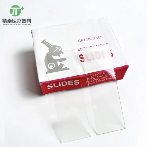 OEM Lab Medical Consumables Histology Frosted One End on One Side Ground Edges Hematology Prepared Cover Microscope Glass Slides