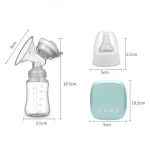OEM Portable BPA Double Sided Standard Port Automatic Breast Pump Silicone Electric Design for Baby Feeding Home Travel Care