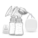 OEM Portable BPA Double Sided Standard Port Automatic Breast Pump Silicone Electric Design for Baby Feeding Home Travel Care