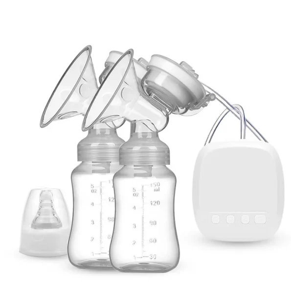 OEM Portable BPA Double Sided Standard Port Automatic Breast Pump Silicone Electric Design for Baby Feeding Home Travel Care