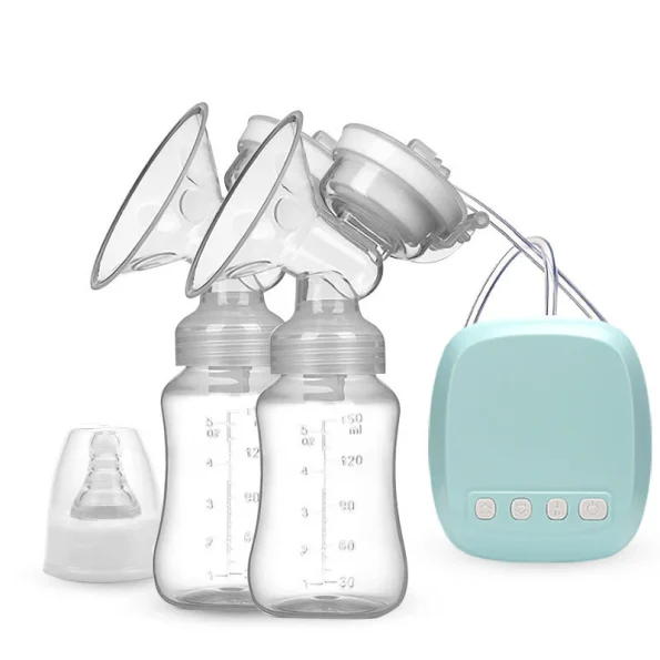 OEM Portable BPA Double Sided Standard Port Automatic Breast Pump Silicone Electric Design for Baby Feeding Home Travel Care