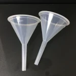 OEM Transparent Polypropylene Lab Funnel Filtering Funnel for Narrow Mouth Bottle Liquid Pouring Splash Free