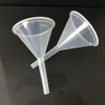 OEM Transparent Polypropylene Lab Funnel Filtering Funnel for Narrow Mouth Bottle Liquid Pouring Splash Free