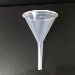 OEM Transparent Polypropylene Lab Funnel Filtering Funnel for Narrow Mouth Bottle Liquid Pouring Splash Free