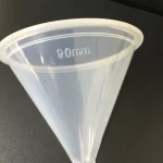OEM Transparent Polypropylene Lab Funnel Filtering Funnel for Narrow Mouth Bottle Liquid Pouring Splash Free