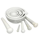 Porcelain Mortar and Pestle Set Multi Sizes Ceramic Grinding Bowl with Pour Spout Lab Herb Powder Grinding Tool