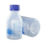 PP Plastic Reagent Bottle With Blue Screw Cap Graduated Wide Mouth Lab Storage Bottle 100/250/500/1000ml