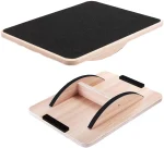 Professional Portable Wooden Balance Board for Leg Exercise Abs Workout Body-Focused Anti-Slip Rocker/Wobble Board for Standing