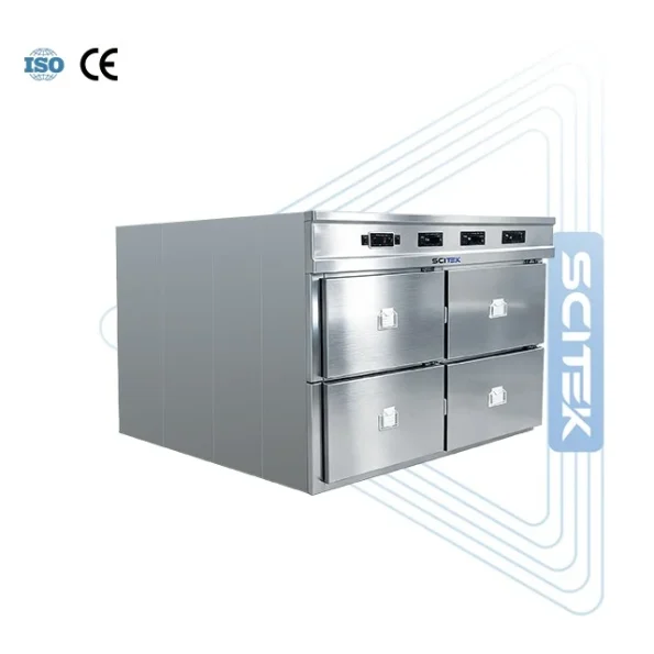 SCITEK -30℃ to -15℃ Corpse Refrigerator independent compressor independent refrigeration system 304 stainless steel