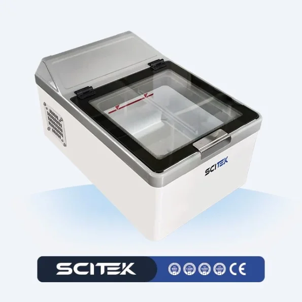 SCITEK -86°C Ultra Low Temperature Freezer Direct Cool Intelligent Variable Frequency LCD Touch Screen Control Universal Caster