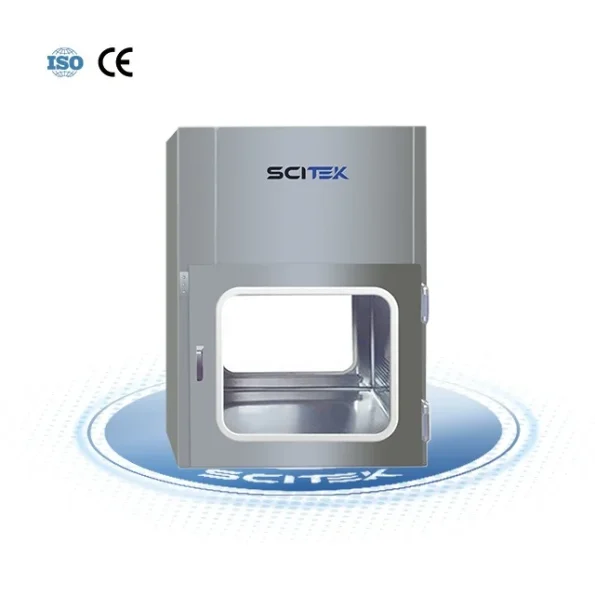 SCITEK Air Shower Pass Box 700x700x700mm Clean Booth Pass Box for Laboratory