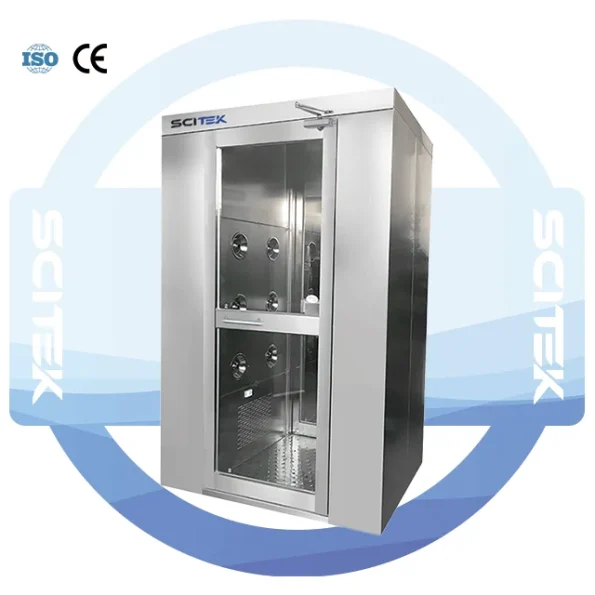 SCITEK Air Shower Pass Box 700x700x700mm Clean Booth Pass Box for Laboratory