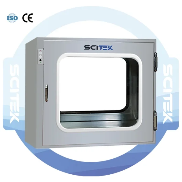 SCITEK Air Shower Pass Box 700x700x700mm Clean Booth Pass Box for Laboratory