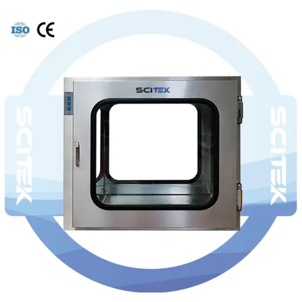 SCITEK Air Shower Pass Box 700x700x700mm Clean Booth Pass Box for Laboratory