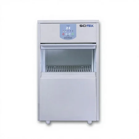 SCITEK Bullet Ice Maker Cylindrical Block Ice 25/50/80/120 Kg/24h Stainless Steel Air-Cooled Laboratory Use