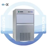 SCITEK Bullet Ice Maker Cylindrical Block Ice 25/50/80/120 Kg/24h Stainless Steel Air-Cooled Laboratory Use