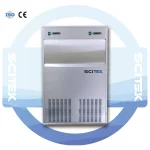 SCITEK Bullet Ice Maker Cylindrical Block Ice 25/50/80/120 Kg/24h Stainless Steel Air-Cooled Laboratory Use