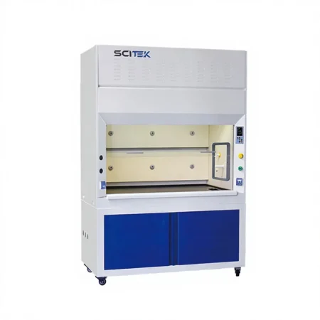 SCITEK Ducted Fume Hood Microprocessor Control System 850mm Work Surface Height OEM Customizable Low Noise 68dB Adjustable