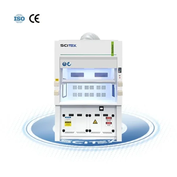 SCITEK Lab Vertical Laminar Flow Cabinet 750mm Work Surface Height HEPA Filter Front Sliding Sash Interlock with Fan and UV Lamp