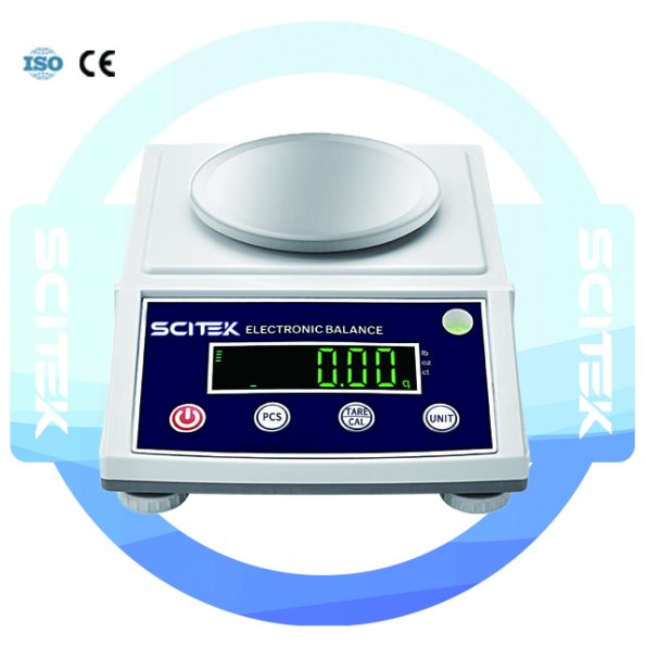 SCITEK Laboratory Electronic Analytical Balance High Accuracy Precision Balance with Windproof Cover for Sample Weighing