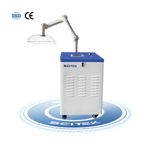 SCITEK Mobile Fume Extractor HEPA Filter 5 Inch LCD Touch Screen 240m³/h Airflow Volume Pre-filter Efficient Filtration System