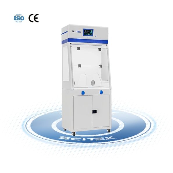 SCITEK Mobile Fume Extractor HEPA Filter 5 Inch LCD Touch Screen 240m³/h Airflow Volume Pre-filter Efficient Filtration System