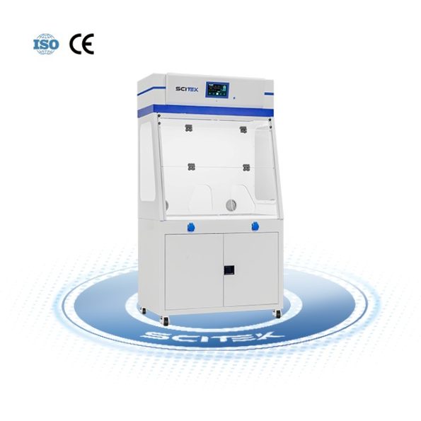 SCITEK Mobile Fume Extractor HEPA Filter 5 Inch LCD Touch Screen 240m³/h Airflow Volume Pre-filter Efficient Filtration System