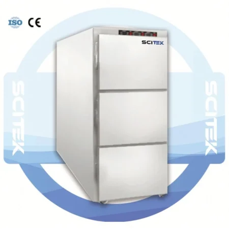 SCITEK Mobile Morgue Corpse Refrigerator Over-Temperature Alarm Corrosion-Resistant Stainless Steel Microprocessor Laboratory
