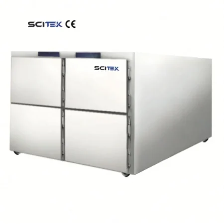 SCITEK Mobile Morgue Corpse Refrigerator Over-Temperature Alarm Corrosion-Resistant Stainless Steel Microprocessor Laboratory