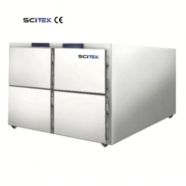 SCITEK Mobile Morgue Corpse Refrigerator Over-Temperature Alarm Corrosion-Resistant Stainless Steel Microprocessor Laboratory
