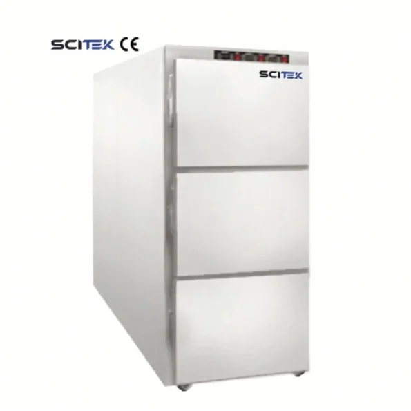 SCITEK Mobile Morgue Corpse Refrigerator Over-Temperature Alarm Corrosion-Resistant Stainless Steel Microprocessor Laboratory