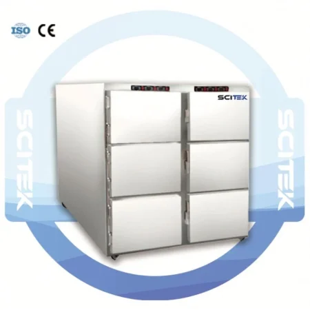 SCITEK Mobile Morgue Refrigerator 1/2/3/4/6 Body Microprocessor-controlled Digital Display Autopsies Morgues Pathology Lab