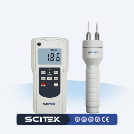 SCITEK Portable Digital Grain Moisture Meter Tester for Corn Wheat Rice Paddy Soybean with LCD Display