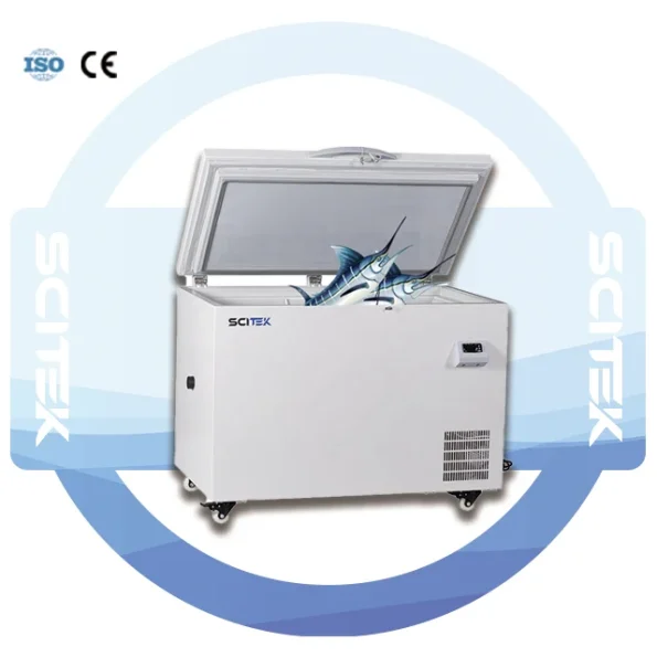 SCITEK Refrigeration Equipment -60 Degree Vertical Tuna Freezer with CFC Free Refrigerant LED Display & Microcomputer Control