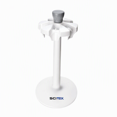SCITEK Round Pipette Stand the Freely Rotating Circular Pipette Holder Can Safely Hold 6 Single and Multiple Pipettes