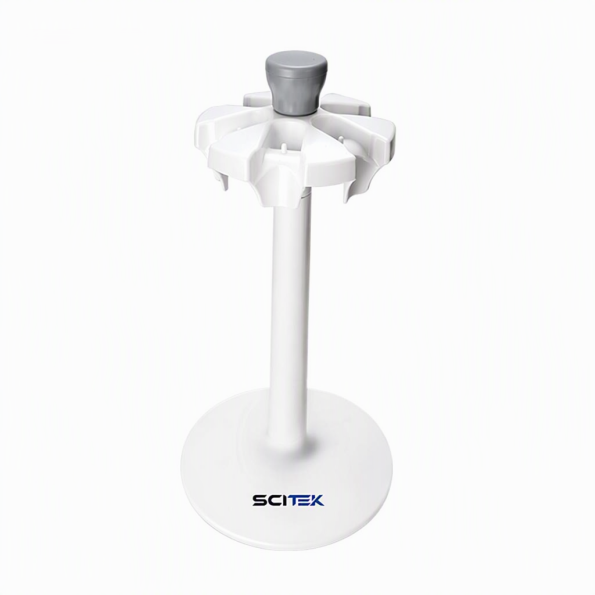 SCITEK Round Pipette Stand the Freely Rotating Circular Pipette Holder Can Safely Hold 6 Single and Multiple Pipettes
