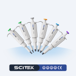 SCITEK Round Pipette Stand the Freely Rotating Circular Pipette Holder Can Safely Hold 6 Single and Multiple Pipettes