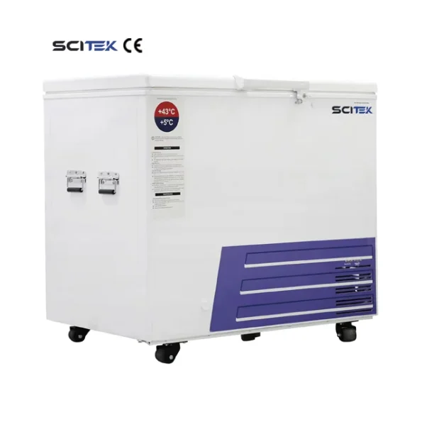 SCITEK Solar Direct Drive Refrigerator 59L Laboratory Fridge Eco-friendly Solar Powered Cooling System for Research Institute
